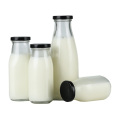 Wholesale 200ml 250ml 500ml Transparent Glass Bottle Beverage Bottle Milk Glass Bottle